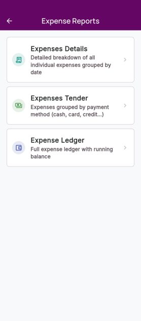 Expenses Reports